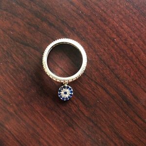 Evil Eye Dangling Ring